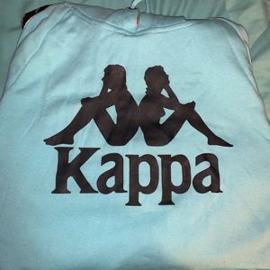 Aquamarine Kappa Hoodie.